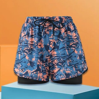 [Plus Size] 150KG Nam Hai Lớp Lót Bơi Rời Oversize In Nhanh Khô Boxer Bơi