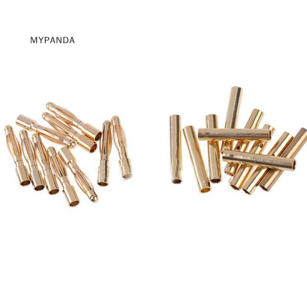 Mypanda 10 Cặp / bộ 2mm Bullet Banana Plug Wire Connector Tool cho RC MALL