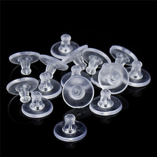 Zthome 50 Chiếc Cao Su Chịu Lực Bông Tai Lưng Tay Giữ Nút Chặn Đai Ốc Mềm Silicone HOT