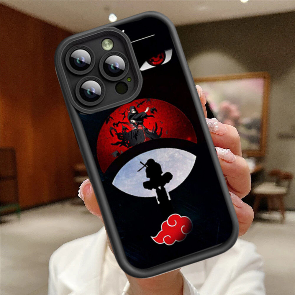 Hokage Anime NARUTO Sasuke Obito Hatake Kakashi Vỏ Điện Thoại Mềm Tương Thích Cho IPhone 11 12 13 14 15 Pro MAX Plus X XR XS MAX 7 8 6 6S Plus Vỏ Hoạt Hình Mềm Chống Sốc