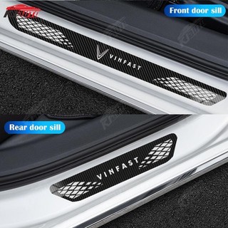 4 Vinfast Xe Ô Tô Thép Không Gỉ Ngưỡng Dải Kim Loại Chào Mừng Bàn Đạp Trang Trí Tự Động Tạo Kiểu Miếng Dán Cho Vinfast Lux A Fadil Tổng Thống SA VF E34 Phụ Kiện