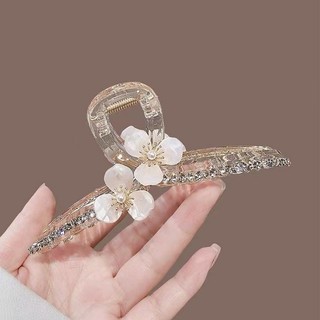 Mauropoli [Sẵn Sàng] Kẹp Tóc Hoa Mộc Lan Cao Cấp Phong Cách Mới Nữ Đầu Lưng Tinh Tế Kẹp Cá Mập Lớn Sang Trọng Tóc