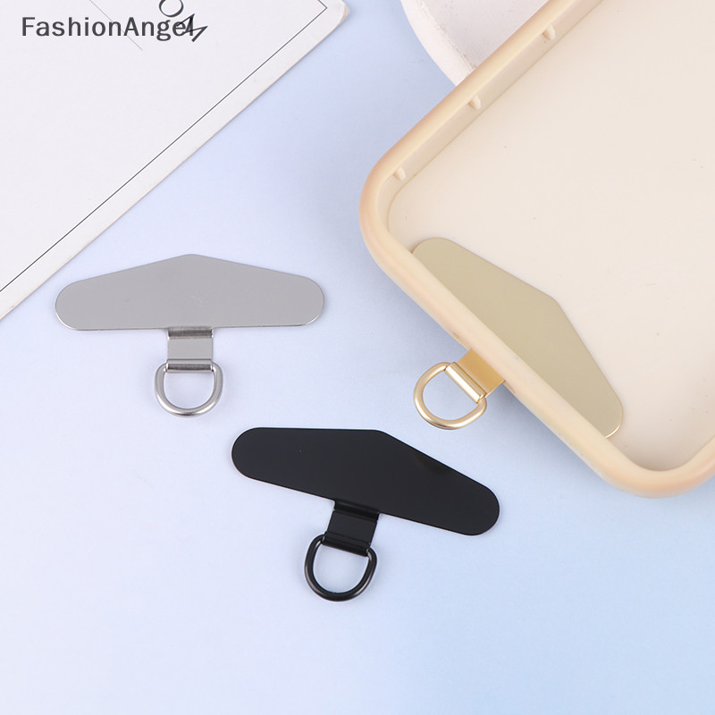 Fashionangel Siêu Mỏng Kim Loại Điện Thoại Di Động Kẹp Thép Không Gỉ Dây Thẻ Chống Rơi Kẹp TH