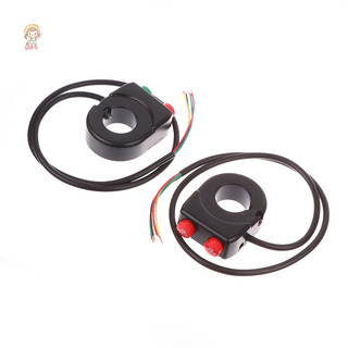 Công tắc động cơ TWE Phụ kiện sửa đổi tín hiệu rẽ Xe máy ATV 22mm Tay lái còi và đèn pha Nút kết hợp VN