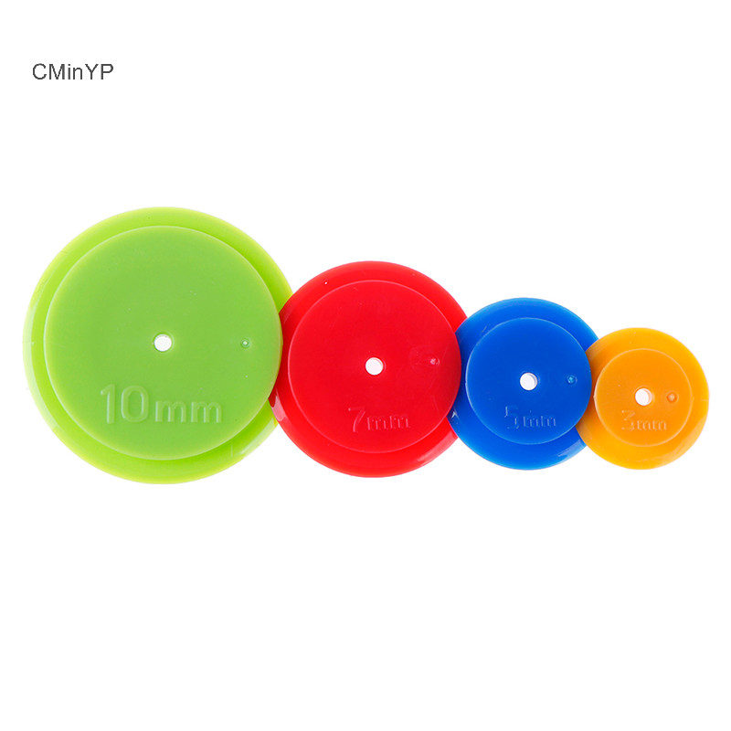 Cminyp 4 Miếng Dán Chắp Vá Equidistant Thước Đường May Bánh Xe Song Song Vải May Scribing Dụng Cụ Vinh Quang