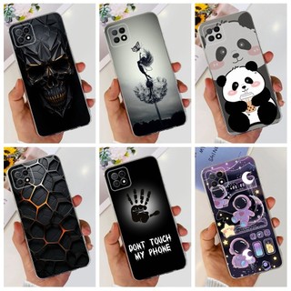 Vỏ Mềm Cho OPPO A73 5G Ốp điện thoại CPH2161 Gấu Trúc Đáng Yêu Phi Hành Gia Silicon Trong Suốt TPU Mỏng Ốp điện thoại Cho OPPO A53 A72 5G Ốp điện thoại