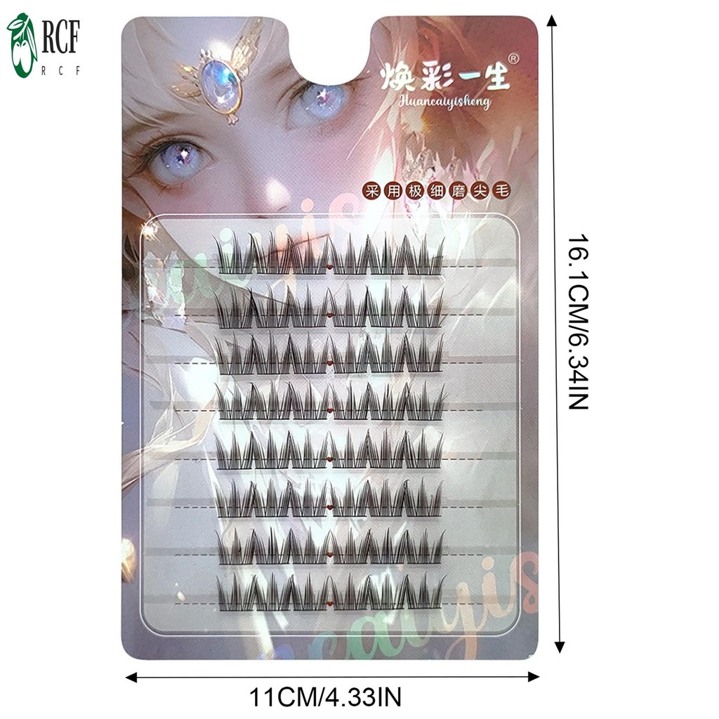 Cụm mi riêng lẻ Phân đoạn DIY Wispy Fluffy Lash Extension
