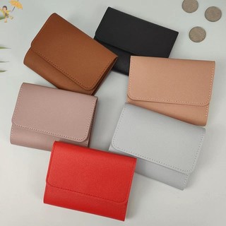 [GOU] Ví ngắn tối giản dành cho nữ Ví dễ thương mới dành cho nữ Kẹp nhỏ Cô gái đựng thẻ tín dụng Ví da đa chức năng Ví đựng tiền xu VN