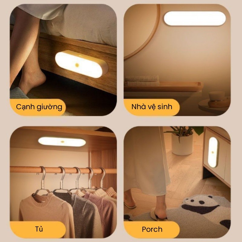 Đèn bàn đa chức năng phòng ngủ nam châm treo tường đèn LED,USB có thể sạc lại,Đèn đọc sách