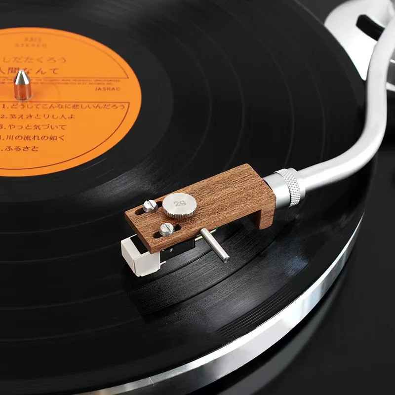 1 LP Vinyl Record Bàn Xoay Hộp Gỗ Chắc Chắn Stylus Headshell Với Đường Kết Nối Đối Trọng Cho Máy Ghi Âm Phụ Kiện