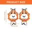 WEETW 1 Cặp Giày Crampons Cleats Dây Xích, Thép không gỉ Đen / Cam 8 Răng Thép Ice Gripper, Phong Cách Mới Che Giày Chống Trượt Một Kích Thước Phù Hợp Với Tất Cả Giày Trượt Tuyết Chống Trượt Tuyết