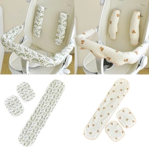 Treeling 3 Xe Đẩy Cho Bé Tay Cầm Dây Đeo Vai Bộ Mềm Mại Thoáng Khí Cotton Xe Đẩy Bé Phụ Kiện Cho Protectio