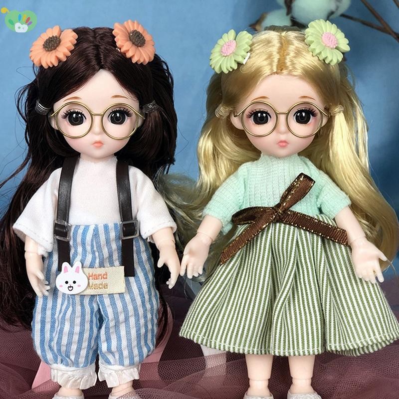[XZNZMM] Quần áo búp bê 16-18 cm OB11 Váy quần áo búp bê 1 / 12 Phụ kiện búp bê Bộ đồ trang phục cho bé gái Quà tặng LMWU