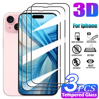 3 Miếng HD Kính Bảo Vệ Màn Hình Cho iPhone 16 15 14 13 12 11 Pro Max Toàn Màn Hình Kính Cường Lực Bảo Vệ Cho iPhone X XR Xs