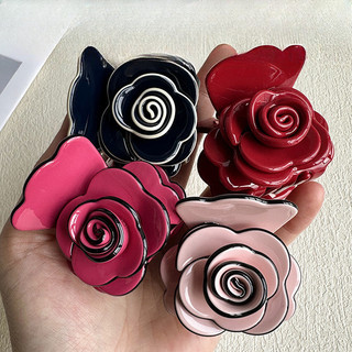 Pháp 3D Ba Chiều Hoa Tóc Ngọt Acetate Lấy Kẹp Hoa Đuôi Ngựa Cao Cấp Tóc Phụ Kiện Tóc Thời Trang Cao Cấp 24SC480