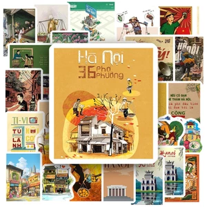 50 Sticker HÌNH HÀ NỘI chống nước sticker dán laptop, điện thoại, đàn guitar, mũ bảo hiểm, vali | MS: 000395