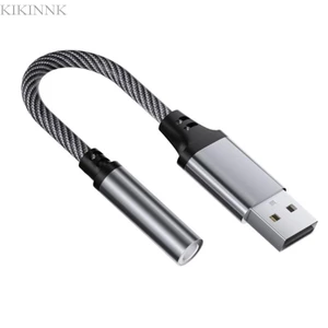Cáp thính giác KIKIN Silver Grey USB sang 3 5mm cho tai nghe và micrô