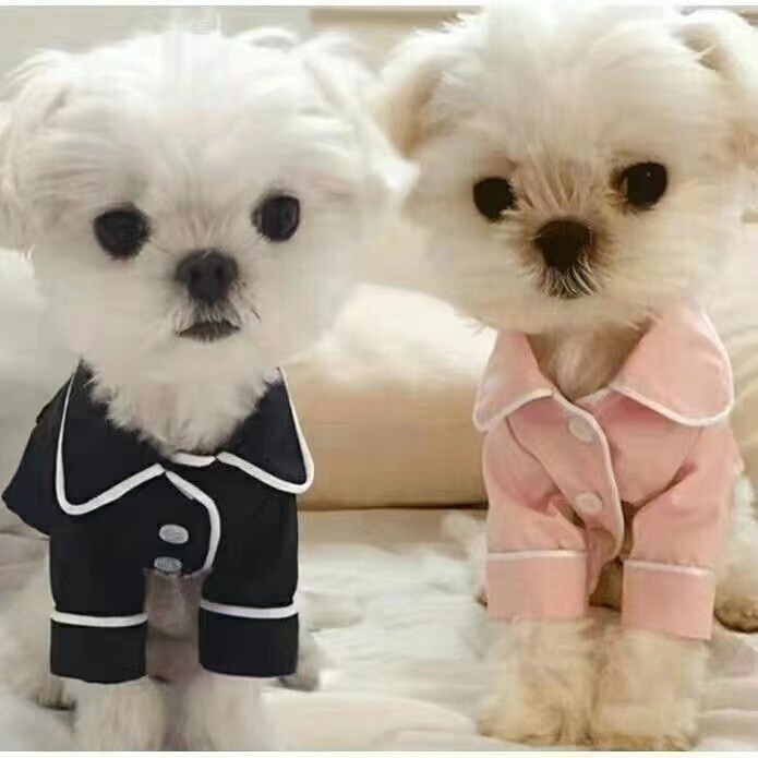 Mùa hè mát mẻ cho chó mèo Quần áo thoáng khí Bộ đồ ngủ Bichon Poodle mỏng thoáng khí