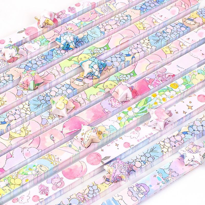Ngôi Sao May Mắn Origami Ngôi Sao Chai Gửi Bé Trai Bé Gái Bạn Gái Chai May Mắn 520 Quà Tặng Sinh Nhật Ngôi Sao Năm Cánh dwsdaf