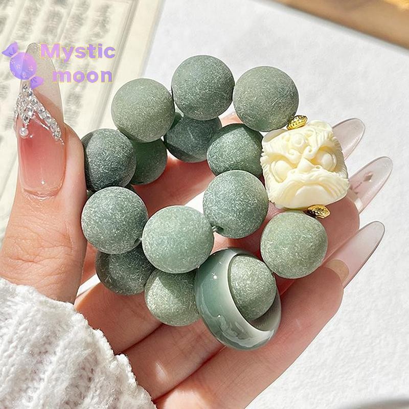 [Huyền bí] Vòng tay Bồ đề nhảy múa phong cách Trung Quốc Đồ thủ công Tính khí có thể gập lại Hạt Phật Mân Côi Hạt giống Bồ Đề Vòng tay Trang sức Quà tặng [Mới]