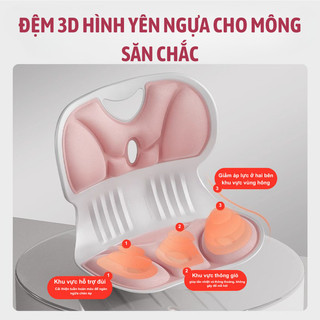 Ghế công thái học Bunnies House chỉnh dáng ngồi, giảm đau lưng, phù hợp mọi lứa tuổi