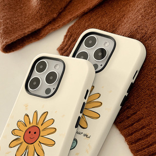 Ốp lưng 2 trong 1 hướng dương dễ thương cho Apple 16 Pro Max iPhone 15 Phim hai lớp 14 Pro 13 / 12 / 11 Pro Max 7 / 8p Xs Max Vỏ bảo vệ chống sốc