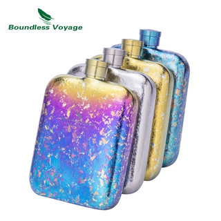 Boundless Voyage 170ml Titan Hip Bình Rượu Du Lịch Di Động Ngoài Trời Siêu Nhẹ Bỏ Túi Chai Rượu Cho Whisky Vodka