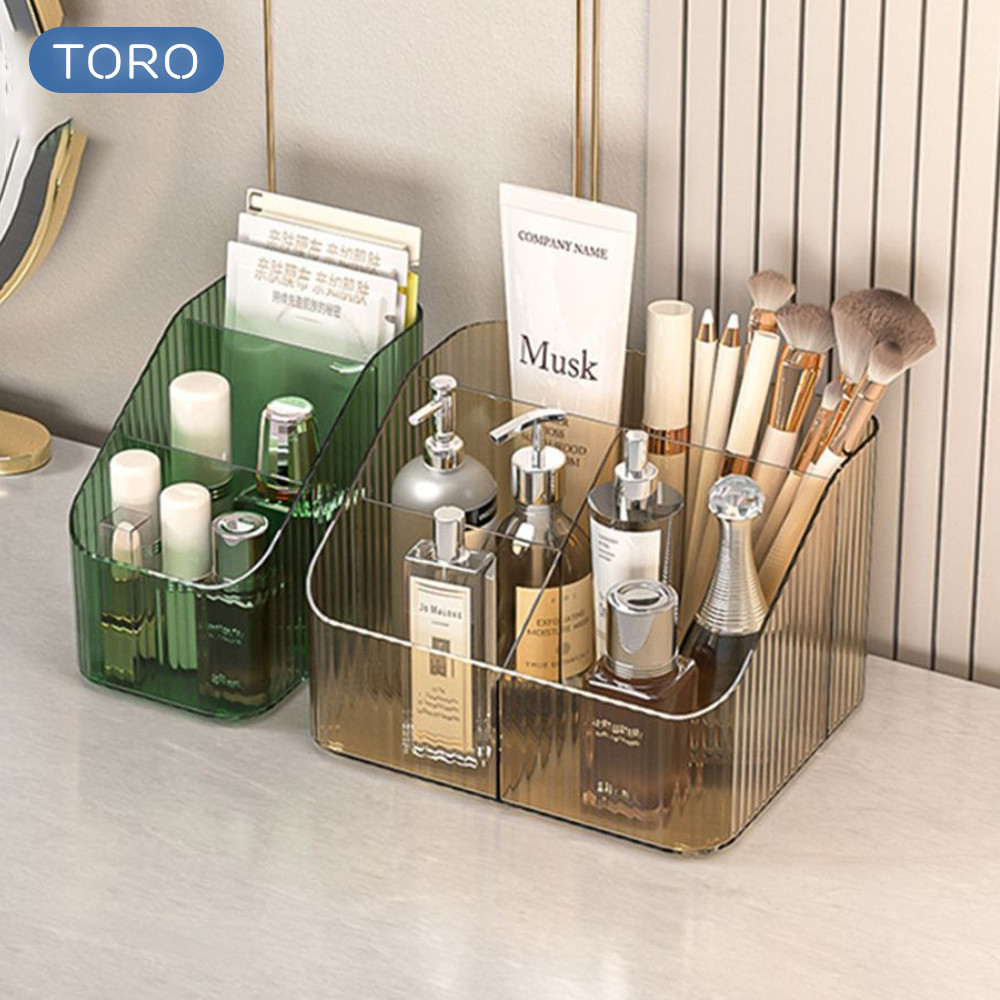 Hộp đựng mỹ phẩm để bàn DINO để đồ đa năng trong suốt  sắp xếp gọn gàng phòng chất liệu nhựa Acrylic