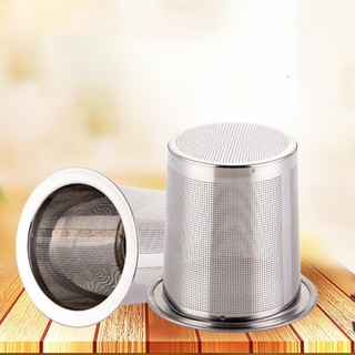 Bộ lọc trà/cà phê inox 304 lưới mịn dung tích lớn có nắp, tái sử dụng, bền bỉ, dùng cho cốc trà cà phê