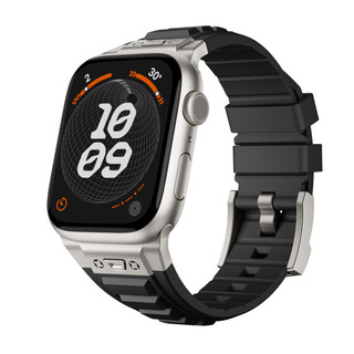 Tactical liquid silicon watch strap For Apple Watch Ultra 42/44/45/46/49MM iwatch Series Ultra/10/9/8/7/6/5/4/3/2/1/SE