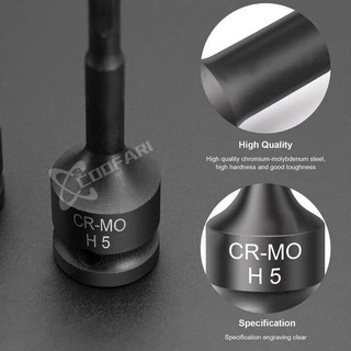 Bộ Khẩu Lục Giác 1/2 Inch - 8/10 Chiếc, H5-H19