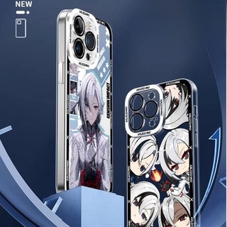 Genshin Impact Arlecchino The Knave Ốp Lưng Cho Iphone 11 12 13 14 15 Pro Max 6 6S 7 8 Plus 7Plus 12 Mini XS Max XR SE 2022 Vỏ Mềm Trong Suốt TPU Vuông Bảo Vệ Toàn Diện