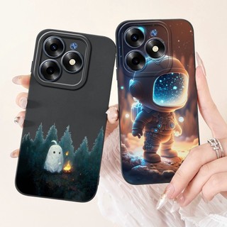 Tecno Spark 20 20C Spark 20 Pro 4G Vỏ bảo vệ ống kính Spark20 20C 20Pro KJ5 KJ6 BG7 BG7n Vịt dễ thương Phi hành gia Phim hoạt hình Jelly Vỏ điện thoại silicon mềm