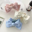 Đen Retro Satin Nơ Lớn Mũ Kẹp Tóc Nữ 2024 Phong Cách Mới Mùa Xuân Kẹp Lưng Đầu Kẹp Tóc Top Kẹp