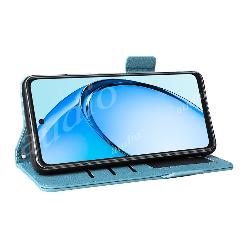 Dành Cho Oppo a60 4G 2024 Vỏ Lật Giá Đỡ Điện Thoại Đứng Dành Cho Oppo a60 A 60 60A OppoA60 4G Ốp Lưng Thẻ Ví Da PU
