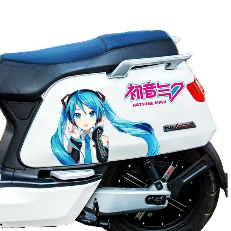 Hai Chiều Ca Sĩ Cá Tính Kế Hoạch Trò Chơi Xe Điện miku Đau Xe Miếng Dán Nhãn Dán Hatsune miku Anime