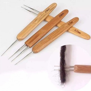 Cây Móc Sợi Bằng Thép Không Gỉ, Cán Gỗ Dùng Tạo Kiểu Tóc Dreadlock HaminStore