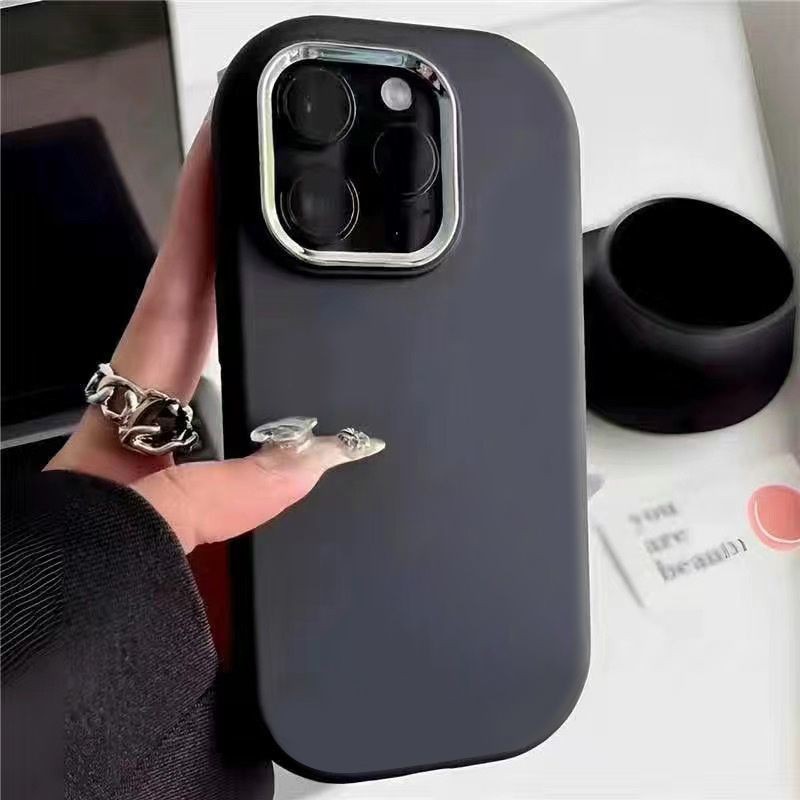 Ốp Điện Thoại Màu Dopamine Cho iPhone 14 Pro 15 Plus 13 Pro Max 12 11 X XS XR 7 8 SE 2020 Vỏ Mạ Khung Ống Kính Kim Loại Mềm Mại