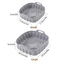 Tấm lót nồi chiên không khí bằng silicon DELMER, Khay nướng nồi chiên không khí nhiều màu chống dính, Khay nướng thực phẩm 7 / 8 Inch vuông bền bỉ Nhà bếp