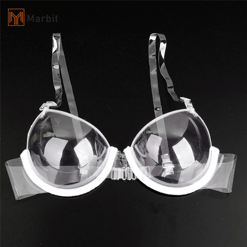 Marbit Thời Trang Trong Suốt Đẩy Lên Dây Đeo Áo Ngực Vô Hình Áo Ngực Nữ Underwire Mới