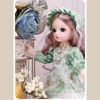Risedut Trọn Bộ Búp Bê BJD 1 / 6, Có Quần Áo Mắt Nâu 30CM 23 Búp Bê Khớp Di Động, Ngộ nghĩnh DIY 23 Đầm Khớp Di Động DIY Đồ Chơi Búp Bê Bé Gái