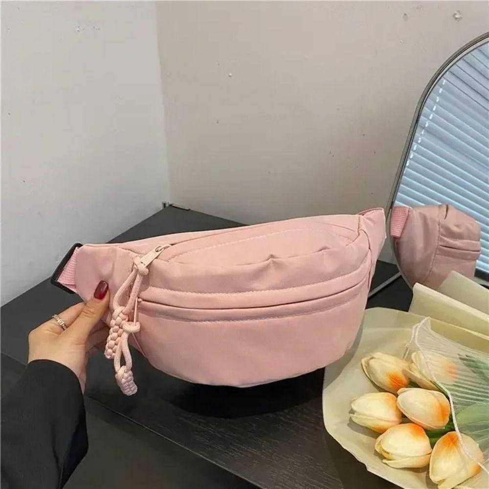 Túi đeo ngực nữ CAST, Túi thắt lưng vải dung tích lớn, Túi đeo chéo nửa mặt trăng chống nước đa chức năng Du lịch