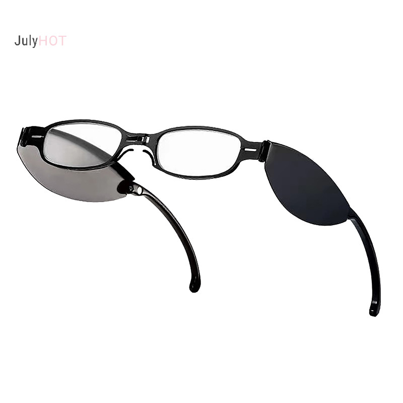 Kính lão thị siêu nhẹ JULYHOT Phong cách gấp di động HD Kính cận thị chống xanh Túi gấp Kính đọc sách Massivedeals