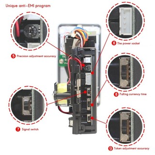Đồng Xu Chấp Nhận Đồng Xu Pusher JY133A CPU Arcade Đồng Xu Chọn Cho Máy Bán Hàng Tự Động Trò Chơi Arcade Đổi Vé