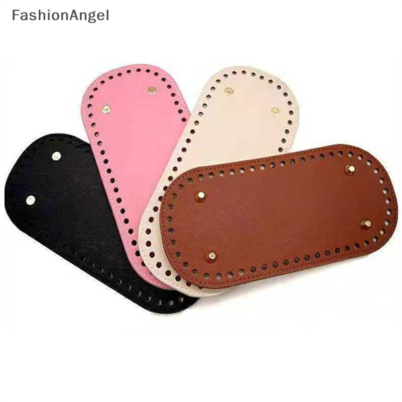 Fashionangel Túi Da Đáy DIY Handmade Hình Bầu Dục Dưới Túi Phụ Kiện Cho Túi TH
