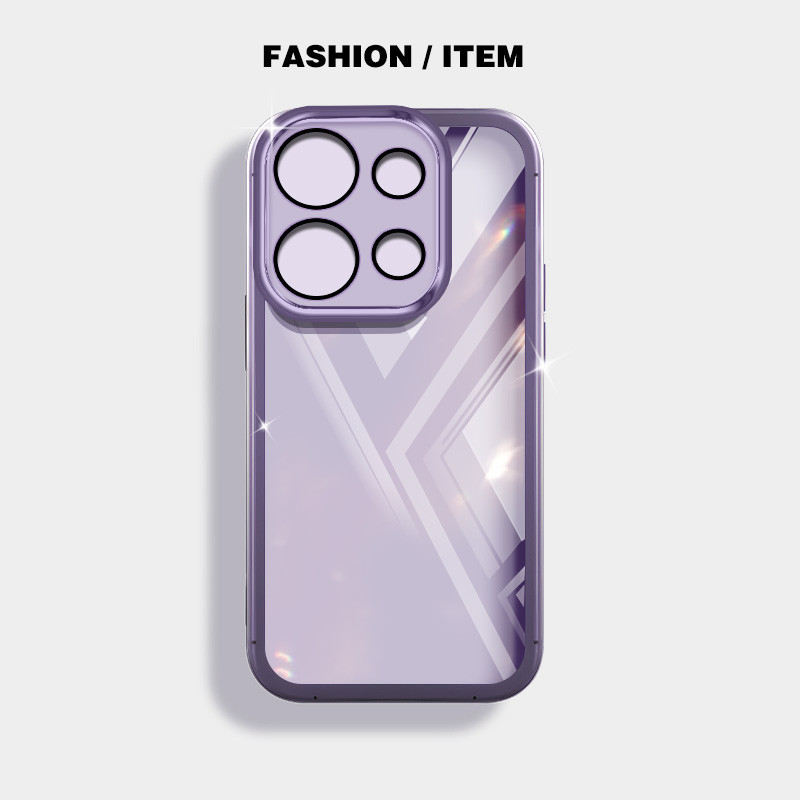 Ốp điện thoại trong suốt màu siêu mỏng YBD cho Redmi Note 13 Pro Plus Note 13 Pro + Xiaomi POCO M6 Pro POCO X6 Neo 5G Vỏ mềm silicon trong suốt thời trang nữ tính