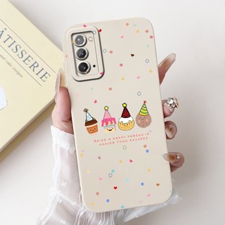 Dành Cho Samsung Galaxy Note 20 5G Vỏ Silicon Vỏ Bơ Dễ Thương Bảo Vệ Camera Vỏ Điện Thoại Mềm Cho Samsung Note20 Ốp Lưng