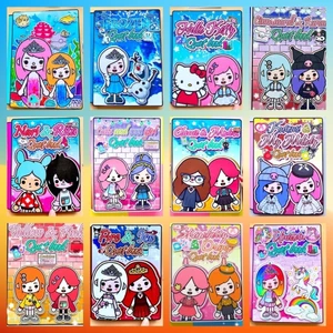 Toca Life World Bộ Sách Giấy Toca Boca DIY Yên Tĩnh Cho Nhà Búp Bê búp bê giấy ngôi nhà búp bê nhà búp bê giấy toca boca