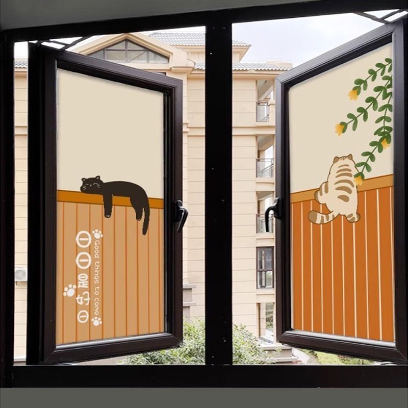 Miếng dán thủy tinh tĩnh không keo toàn bộ mất điện phòng ngủ phòng tắm phòng tắm văn phòng miếng dán cửa sổ mất điện trang trí chống nhìn trộm bảo vệ quyền riêng tư phim mờ