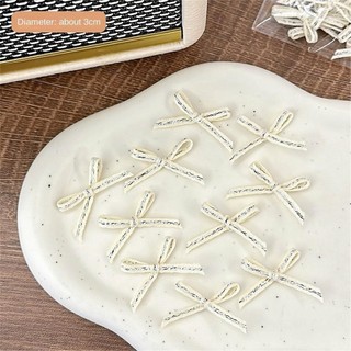 Phụ kiện nơ nhỏ ASDFGER, 10 cái / gói Vật liệu đóng gói thẻ DIY, Đồ trang trí đóng gói Mini cầm tay